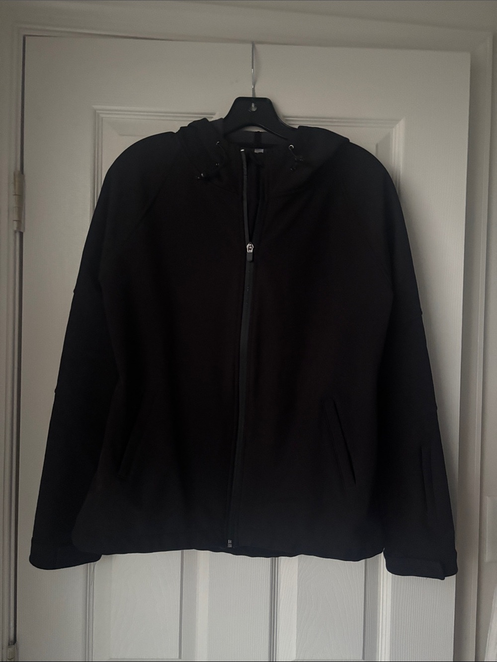 Fabletics Hooded Black Jacket